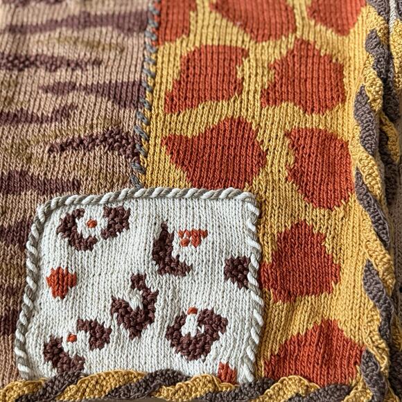 BEREK 1992 vintage hand sewn knitted handmade giraffe knit sweater 90’s Marta D - Picture 8 of 12